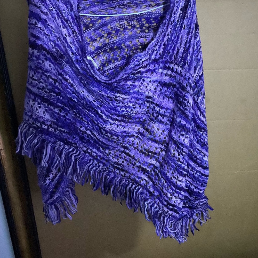 Hand knitted winter Scarf warp